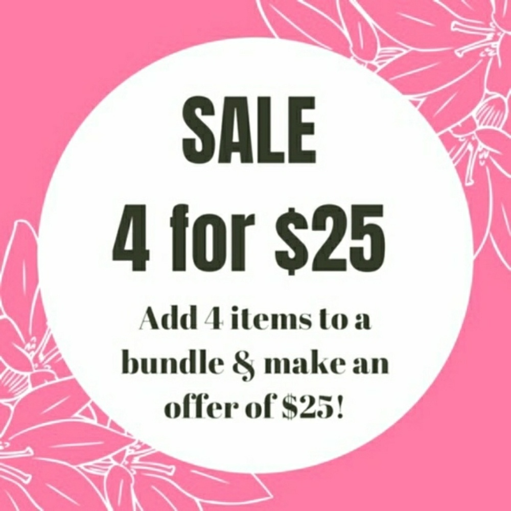 👜4/$25 All Items listed. 💢as